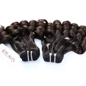 2020 Hot Jual Grosir Ganda Ditarik Fumi Curl Kelas Rambut Perawan Remy Rambut Manusia Di Nigeria