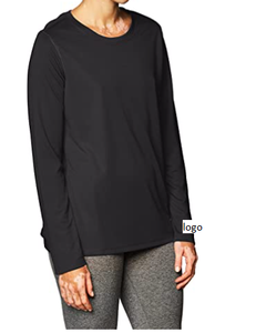 T-Shirt à manches longues pour femme, vêtement de Sport, 100% Polyester, lavage en Machine, importé du Bangladesh - Product Image 2