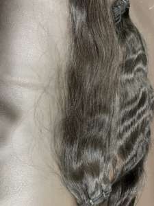 Paquetes de extensión de cabello humano sin procesar de La Virgen Natural del templo del sur de la India con doble tejido con envío de DHL - Product Image 4