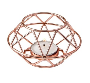 Vintage <b>Black</b> Finished Geometric Metal Candle <b>Holder</b> Manufacturer and Exporter Custom Shape Geometric Metal Candle <b>Holder</b> - Product Image 5