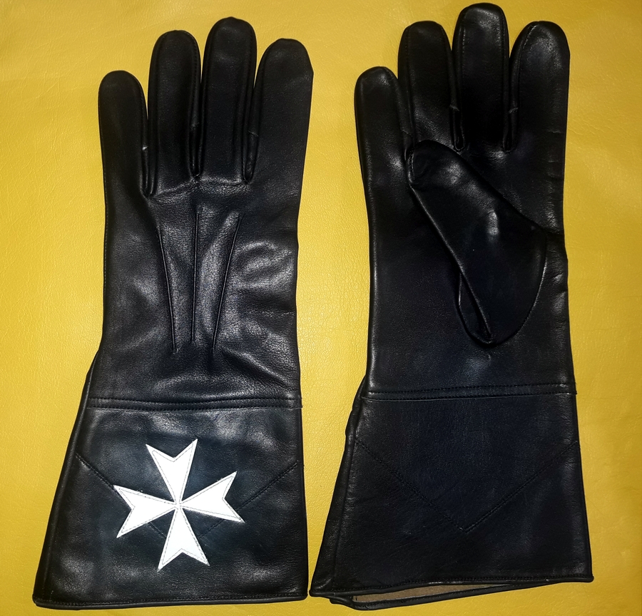 Рыцари темплара регалия масонские белые перчатки крест