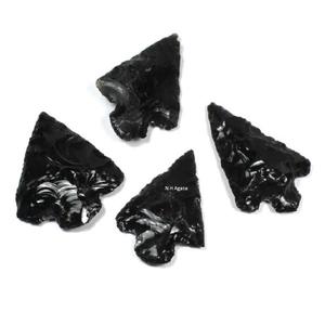 Obsidian Arrowhead แกะสลักคริสตัล,มีลูกศรหินสีดำแกะสลักคริสตัล - Product Image 5