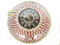 Jam Dinding Buatan Tangan Desainer Cantik dengan Kristal Kerja/Jam Dinding Dekoratif untuk Dekorasi Rumah