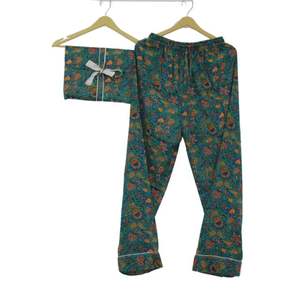 Conjunto de pijama de seda indio hecho a mano para mujer traje de noche de damas de honor con ropa de dormir sexy suave para verano y primavera - Product Image 6