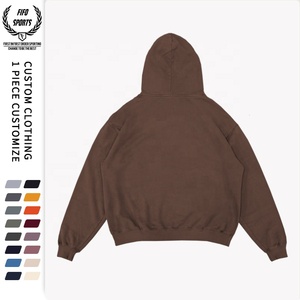 เสื้อฮู้ดผ้าฝ้ายบ็อกซี่สำหรับผู้ชายเสื้อสเวตเชิ้ตโอเวอร์ไซส์หนาพิมพ์ลายโลโก้แบบ100% สำหรับฤดูหนาว - Product Image 2