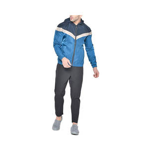 Ensemble de survêtement et de survêtement à motif solide et lourd pour hommes, vêtements de jogging unis - Product Image 3