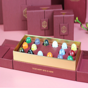Boîte en papier carton vide pour cadeaux de mariage, emballage de luxe pour bonbons et chocolats, vente en gros, 10 pièces - Product Image 3