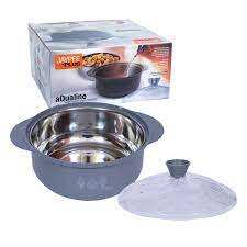 Cooker king — ensemble de 2 casseroles internationale, 1200 + 1200, noir, 1200 + 1200 ml, ensemble de 3 avec couvercle en verre - Product Image 4