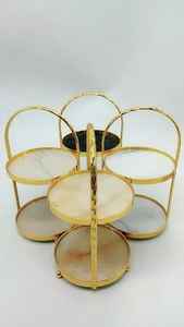 Whole Sale Decorative Hotel Restaurant Wedding Plate <b>Cake</b> <b>Stand</b> With 2 <b>Tier</b> - Product Image 6