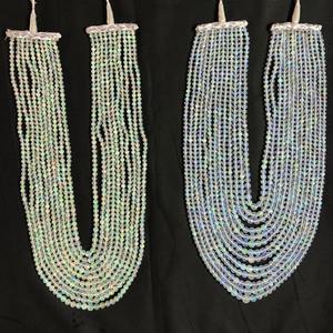 Chaîne de perles en opale d'Éthiopie blanche naturelle facettée de 4 mm, 6 mm, 8 mm, certifiée IGI, pierres semi-précieuses, création de bijoux - Product Image 1