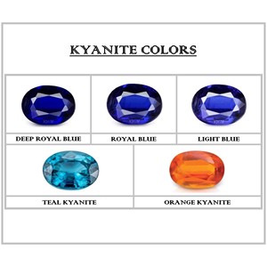 12mm rond coupe naturelle KYANITE prix d'usine en gros pierre précieuse en vrac à facettes de haute qualité | KYANITE HIMALAYAN NATUREL | - Product Image 2