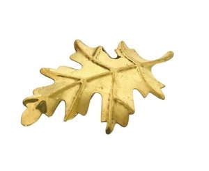 METAL GOLDEN LEAF SHAPE CHRISTMAS DECORATION HANGING ORNAMENT HIGH QUALITY METAL CHRISTMAS <b>TREE</b> DECORATION Custom Size - Product Image 1