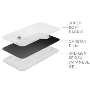 Électrodes autocollantes professionnelles réglables avec gel biocompatible certifiées CE2460 pour appareils TENS/EMS/IF – Taïwan - Product Image 2