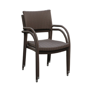 wicker stacking <b>chair</b> for outdoor/dining room bocha stacking arm <b>chair</b> - Product Image 1