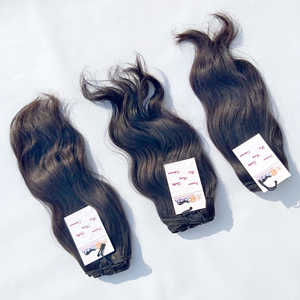 La mejor venta al por mayor del pelo de la Virgen humana proveedores virgen indio pelo 100 sin procesar grado 10A visón materias primas ondulado del pelo humano de la Virgen - Product Image 3