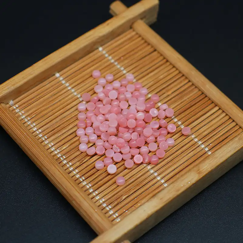 Особый розовый цвет натуральный опал маленький размер Круглый 3,0 мм кабошон для DIY ювелирных изделий