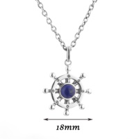 Bijoux en argent Sterling 925 avec pendentif en pierre précieuse, bijou pour femme, style Pirate