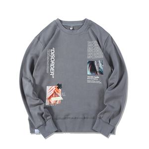 Producto Nuevo al Precio Más Bajo 	 Stock Disponible, MOQ Bajo 	 Impresión Digital por Serigrafía 	 Sudadera de Cuello Redondo de 320g para Hombre - Product Image 2