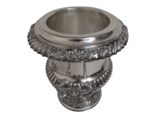 Customizable Vintage Design Silver Plate Wine Chiller or Champagne Coolers For Indoor Outdoor Parties, Bar Utensils And Decor - Product Image 1