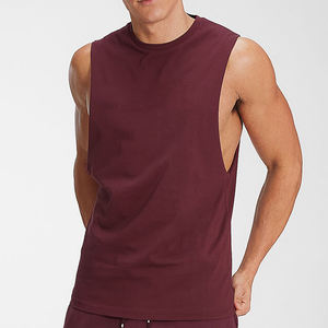 Camisetas sin mangas de gimnasio impresas en 3D de color sólido al por mayor, camisetas transpirables para entrenamiento deportivo, ropa informal de verano, camiseta de poliéster y LICRA - Product Image 2