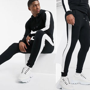 Ropa de punto de algodón para hombre, conjunto de pista para correr a la moda, de alta calidad, con logotipo personalizado, nuevo diseño, trajes para trotar - Product Image 3