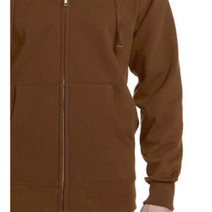 OEM Wholesale Custom Logo Embroidered <b>Zip</b> Hoodie 60% Cotton 40% Polyester Thick Fleece Long Sleeve <b>Full</b> <b>Zip</b> <b>Sweatshirt</b> - Product Image 4