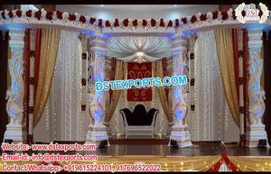 Maravillosa boda india Maharani Mandap boda aspecto de madera FRP Mastani Mandap diseñador hindú boda Sultan Mandaps Francia Emiratos Árabes Unidos - Product Image 5