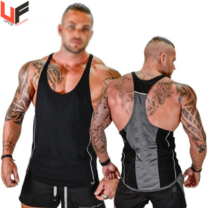 Vente chaude léger personnalisable hommes croix entraînement haut chemise Fitness entraînement porter sans manches maillots de corps - Product Image 3