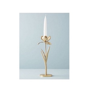 <b>Set</b> <b>Of</b> 3 Different Shapes Candle Holder Designer Brass And <b>Glass</b> Candle Holder With Best Quality At Best Price In India - Product Image 3