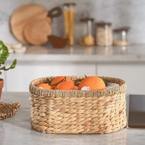 ตะกร้าใส่ผักตบชวาพร้อมหูจับ,ตะกร้าใส่ผักตบชวาผลิตในเวียดนาม - Product Image 4