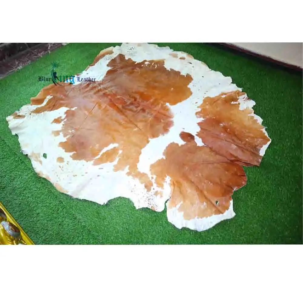 Export Quality Hair On Cowhide Genuine Leather Carpets for Custom Area Rugs