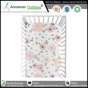 New Arrival Design 100% Organic Cotton Baby <b>Crib</b> Sheet - Product Image 4