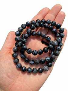 Haute qualité indien Gabbro jaspe pierre cristal Bracelet pierre précieuse naturelle bijoux de mode hommes et femmes cadeau énergie méditation - Product Image 3