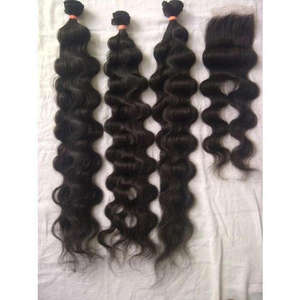 Extensiones de cabello humano ondulado natural indio virgen Remy 100% - Product Image 2