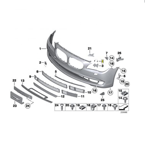 OEM 51117202885 cubierta de pulverización de faro de coche cubierta de boquilla de arandela de resorte para BMW 7 F01 F02 5 F10 <span class=keywords><strong>F11</strong></span> - Product Image 2
