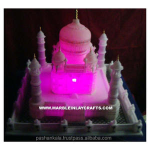 Modelo de Mármol Pulido del Taj Mahal, Decoración para el Hogar, Color Blanco - Product Image 1