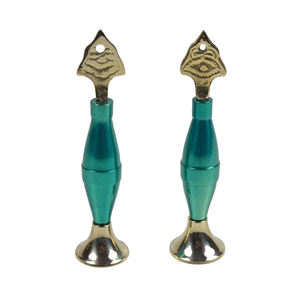 Caja de Delineador de Ojos de diseño moderno, macetas de Metal de latón, pulido decorativo, acabado Natural, para almacenamiento de polvo de ojos - Product Image 1