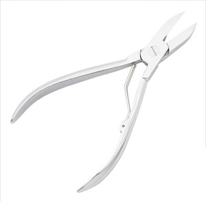 Cortauñas con mango de bloqueo, pinza de pedicura, acero inoxidable, resorte interior, mango de goma, superventas - Product Image 2