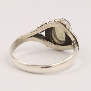 Anillo de labradorita de Fuego Azul estilo bohemio 925 anillo de plata esterlina sólida en todos los tamaños nuevos anillos de diseñador forma ovalada rara - Product Image 5