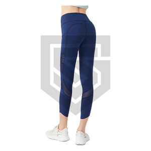 2021 mallas de cintura alta para mujer con sensación de desnudo, transpirables, deportivas, Fitness, correr, pantalones de Yoga con cintura media, estilo informal - Product Image 5