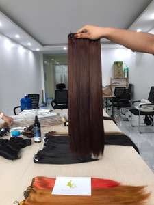 BAMBOO HAIR Top Quality Weft Hair Extension Vietnam human hair all color - Product Image 2