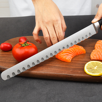 Couteau à jambon professionnel en acier inoxydable 10 12 pouces trancheuse à viande