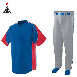 Jersey de béisbol de manga corta para hombre, uniforme de softbol, conjunto de uniforme de béisbol de tela de poliéster, hecho a medida - Product Image 6