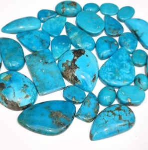 Forme de mélange de pierres précieuses en vrac Cabochon lisse turquoise Arizona naturel - Product Image 5