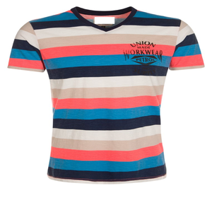 Camiseta con cuello en V para hombre, camisa 100% de algodón con impresión personalizada de logotipo personalizado, 100% de algodón - Product Image 1