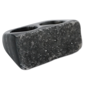 Anillos de moda tallados con doble Druzy - Product Image 2