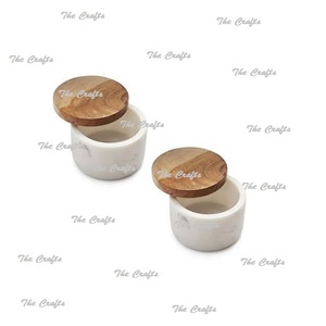 ชุดกล่องเก็บเครื่องเทศหินอ่อนสองชิ้นพร้อมภาชนะบรรจุอาหารในครัวแบบสั่งทำ - Product Image 3