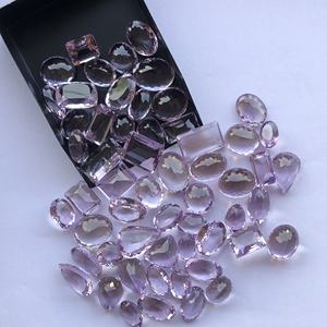 Pierres précieuses brutes de qualité AAA certifiées IGI, améthyste naturelle du Brésil, taille libre, forme libre, facettées, 10 mm, 20 mm - Product Image 3