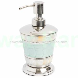 Dispensador de jabón de manos de acero inoxidable esmaltado de alta calidad con nácar para escuela universitaria y oficina - Product Image 4