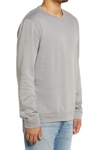 Sweat-shirt pour homme en coton de qualité, doublé de polaire, coupe classique, coupe-vent, logo personnalisé OEM - Product Image 3